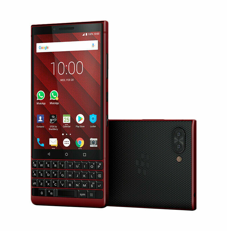 Red Edition BlackBerry KEY2 128GB Unlocked Smartphone - QWERTZ