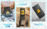 Cat S22 Rugged Flip Phone 16GB 4G LTE SIM Unlocked  Touchscreen Smartphone - Black Formidable Wireless