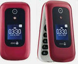 Doro Smarteasy 7050 In White /Burgundy Unlocked Flip Smartphone - Refurbished Formidable Wireless