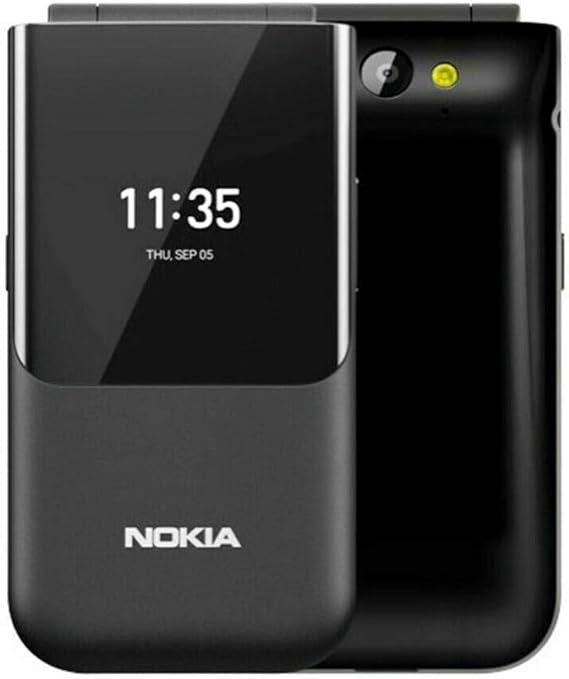 NEW Nokia 2720 V Flip TA-1295 Unlocked 4G LTE 4GB KaiOS Smartphone Black Formidable Wireless