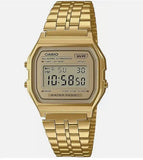 New Casio A159W Digital Classic Retro Stainless Steel Gold Watch Formidable Wireless