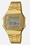 New Casio A159W Digital Classic Retro Stainless Steel Gold Watch Formidable Wireless