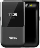 Nokia 2720 V Flip 4G LTE Unlocked Flip Phone Black – Refurbished Formidable Wireless