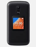 TCL 4058 Flip 2 8GB Factory Unlocked 4G LTE GSM Smart Flip Phone, Vlocano Black Formidable Wireless