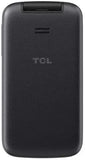 TCL 4058 Flip 2 8GB Factory Unlocked 4G LTE GSM Smart Flip Phone, Vlocano Black Formidable Wireless