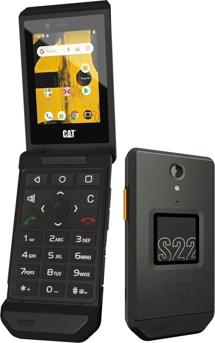 NEW CAT S22 Unlocked 4G LTE Rugged Touch Screen 16GB Android Flip