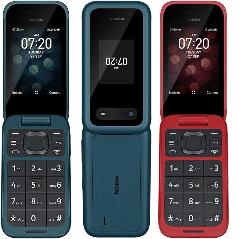 Nokia 2660 Dual SIM 4G FLIP BIG Button Phone Unlocked New