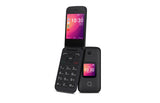 Brand New Alcatel Go Flip 3 Unlocked Prime Black for Seniors Formidable Wireless