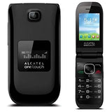 Refurbished Alcatel OneTouch A392A 128MB Flip Phone Black Formidable Wireless