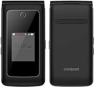 Senior-Friendly Coolpad Snap Flip Phone - Unlocked 4G LTE - Black