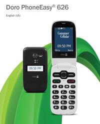 Refurbished Doro 626 flip phone black Formidable Wireless
