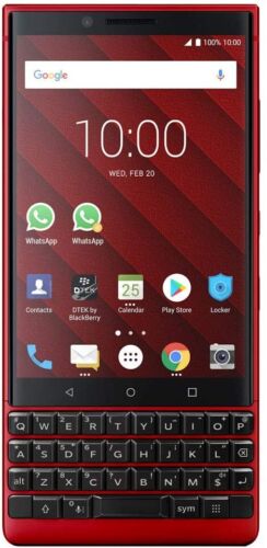 Refurbished BlackBerry KEY2 64GB Red Unlocked Smartphone