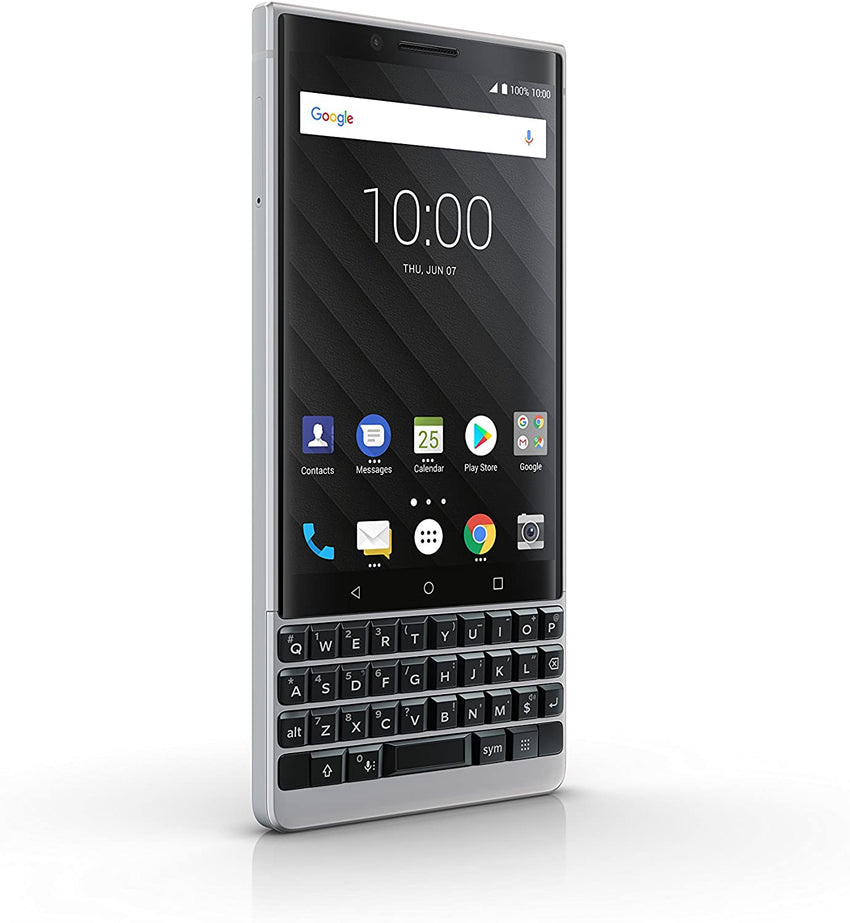 BlackBerry KEY2 128GB Unlocked Silver Edition BBF100-1 OPEN BOX Formidable Wireless