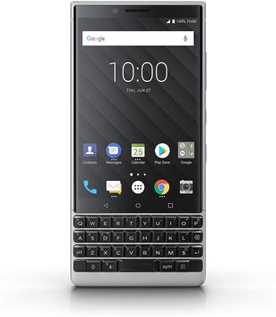 BlackBerry KEY2 128GB Silver Edition Unlocked Smartphone - Like New, International Version