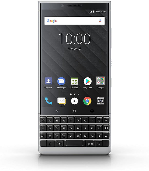 BlackBerry KEY2 128GB Unlocked Silver Edition BBF100-1 OPEN BOX Formidable Wireless